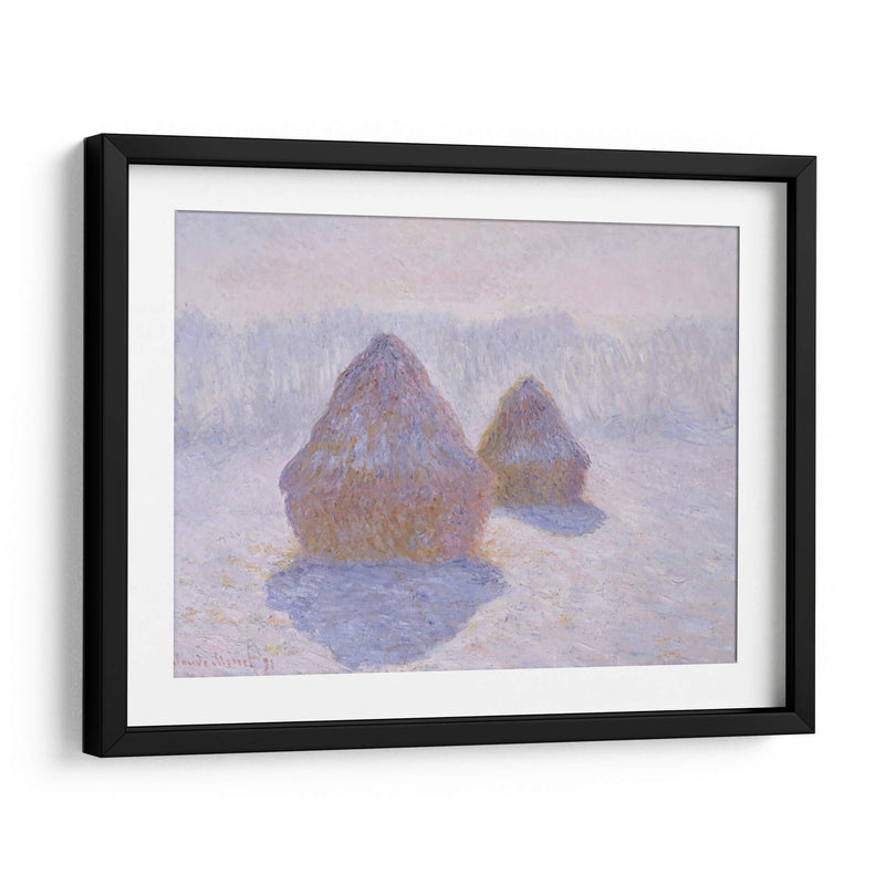 Pajares (efecto de la nieve y el sol) - Claude Monet | Cuadro decorativo de Canvas Lab
