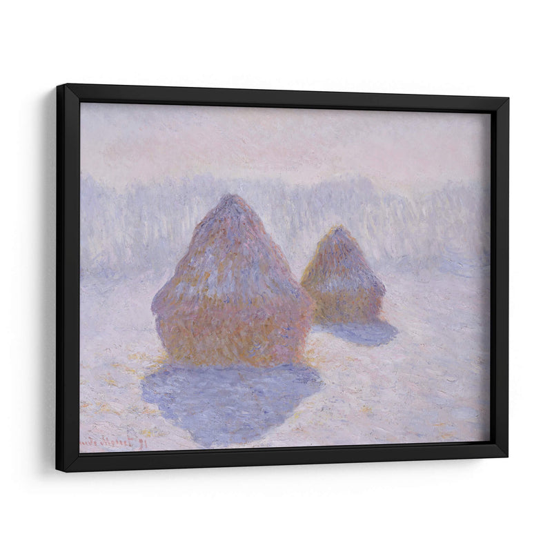Pajares (efecto de la nieve y el sol) - Claude Monet | Cuadro decorativo de Canvas Lab