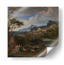 Heroic Landscape with Rainbow - Joseph Anton Koch | Cuadro decorativo de Canvas Lab
