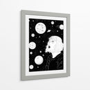 Hipnotizada por la galaxia | Cuadro decorativo de Canvas Lab