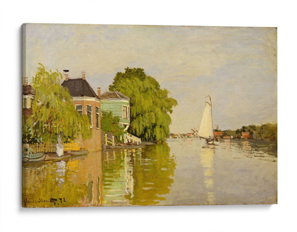 Houses on the Achterzaan - Claude O. Monet | Cuadro decorativo de Canvas Lab