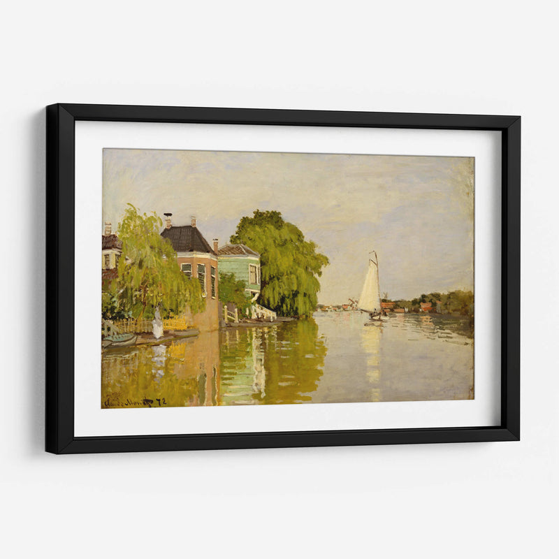 Houses on the Achterzaan - Claude O. Monet | Cuadro decorativo de Canvas Lab