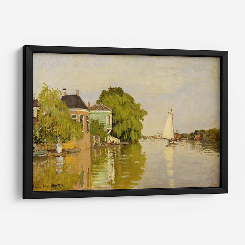 Houses on the Achterzaan - Claude O. Monet | Cuadro decorativo de Canvas Lab