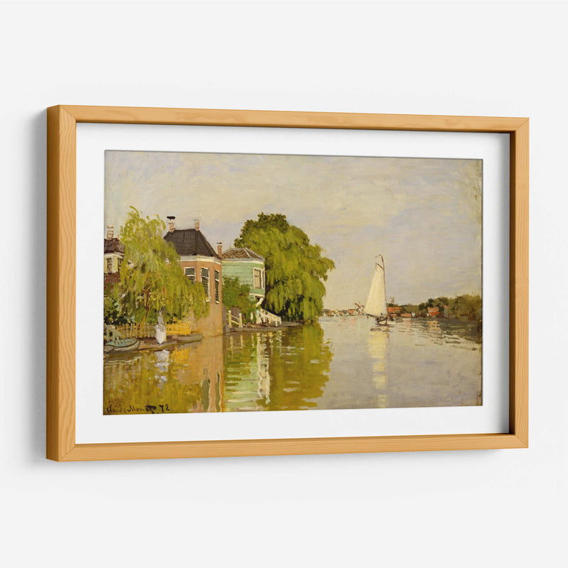 Houses on the Achterzaan - Claude O. Monet | Cuadro decorativo de Canvas Lab