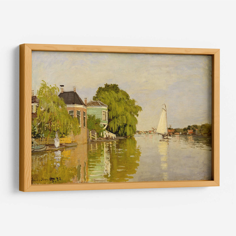 Houses on the Achterzaan - Claude O. Monet | Cuadro decorativo de Canvas Lab