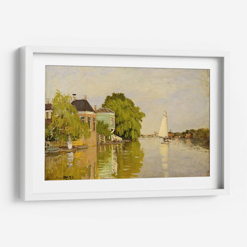 Houses on the Achterzaan - Claude O. Monet | Cuadro decorativo de Canvas Lab