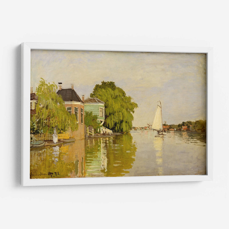 Houses on the Achterzaan - Claude O. Monet | Cuadro decorativo de Canvas Lab