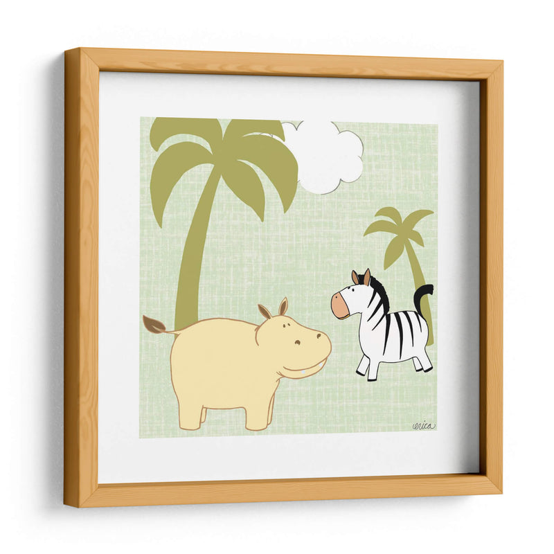 Baby Jungle Iii - June Erica Vess | Cuadro decorativo de Canvas Lab