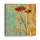 Amapolas Y Damasco Ii - Louise Montillio | Cuadro decorativo de Canvas Lab