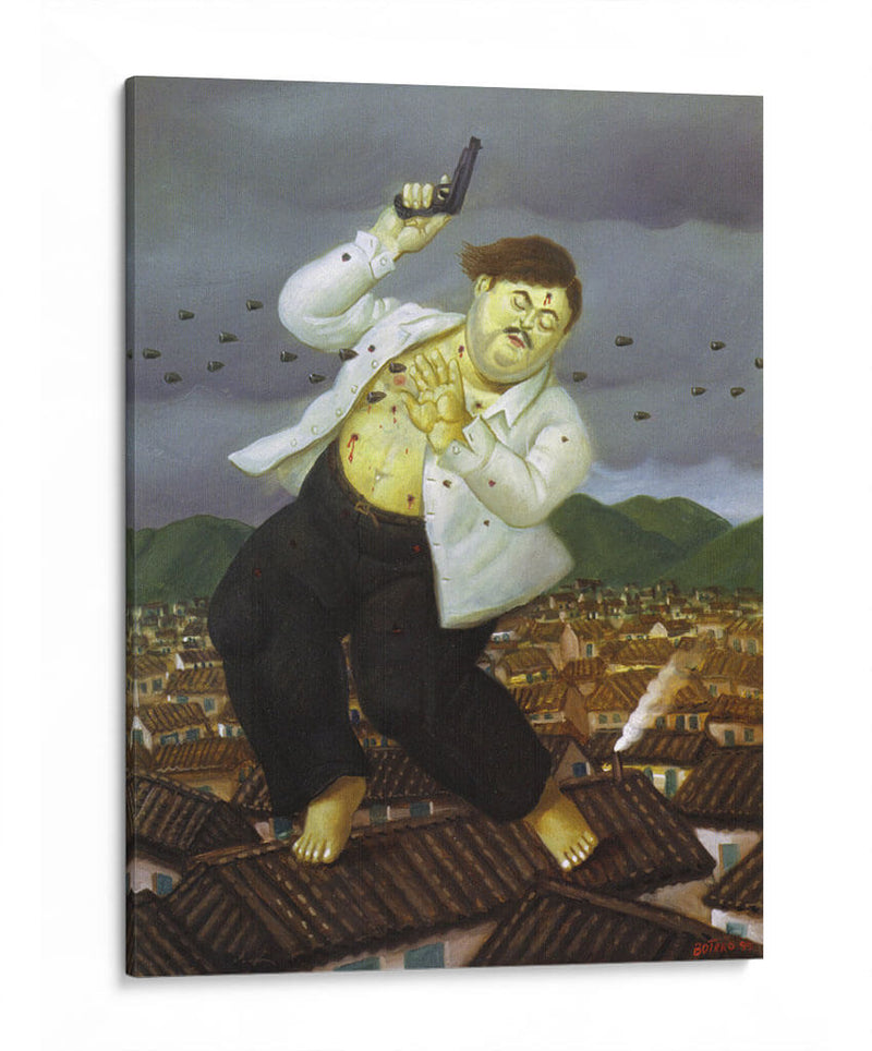 La muerte de Pablo Escobar - Fernando Botero | Cuadro decorativo de Canvas Lab