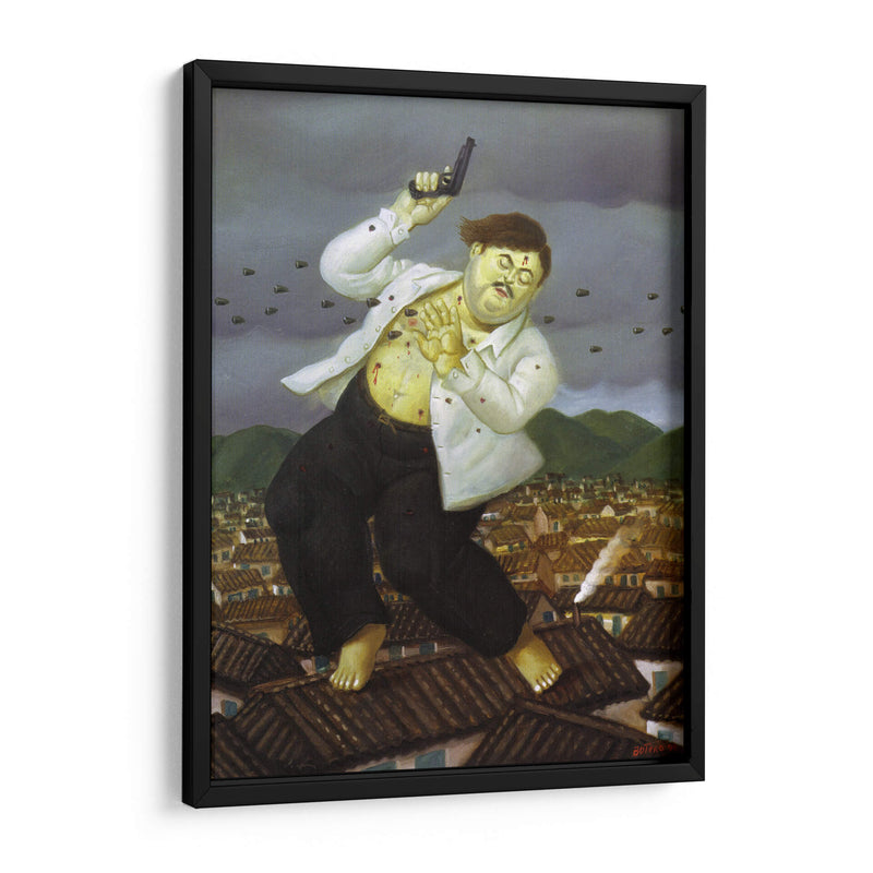 La muerte de Pablo Escobar - Fernando Botero | Cuadro decorativo de Canvas Lab