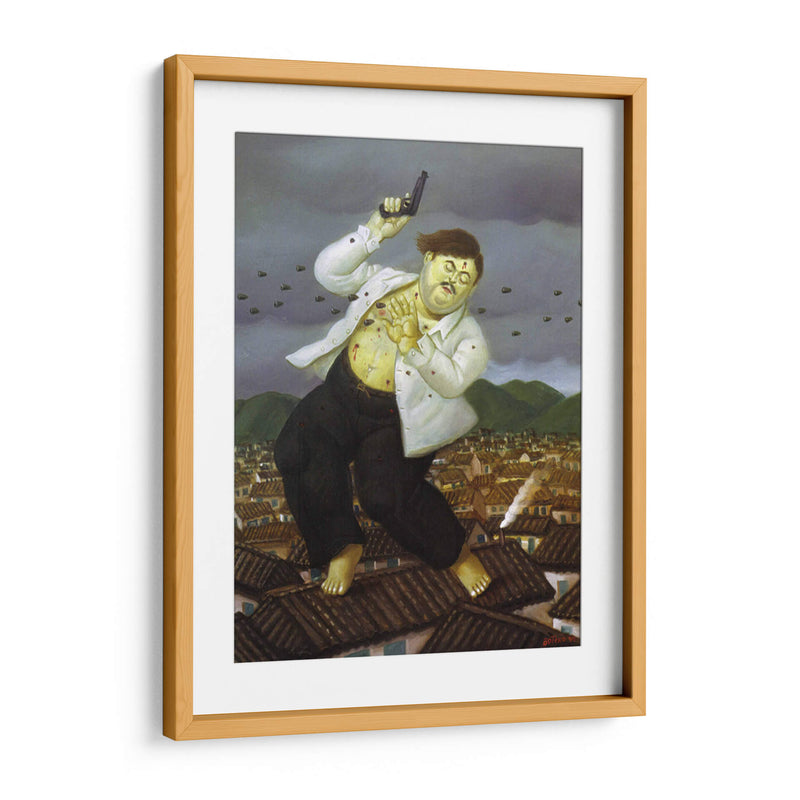 La muerte de Pablo Escobar - Fernando Botero | Cuadro decorativo de Canvas Lab