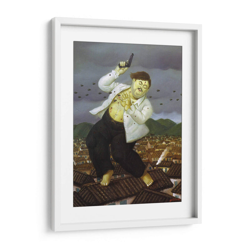 La muerte de Pablo Escobar - Fernando Botero | Cuadro decorativo de Canvas Lab