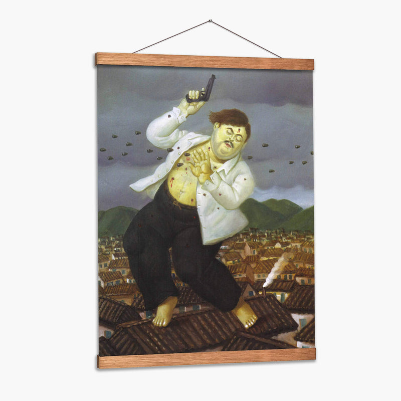 La muerte de Pablo Escobar - Fernando Botero | Cuadro decorativo de Canvas Lab