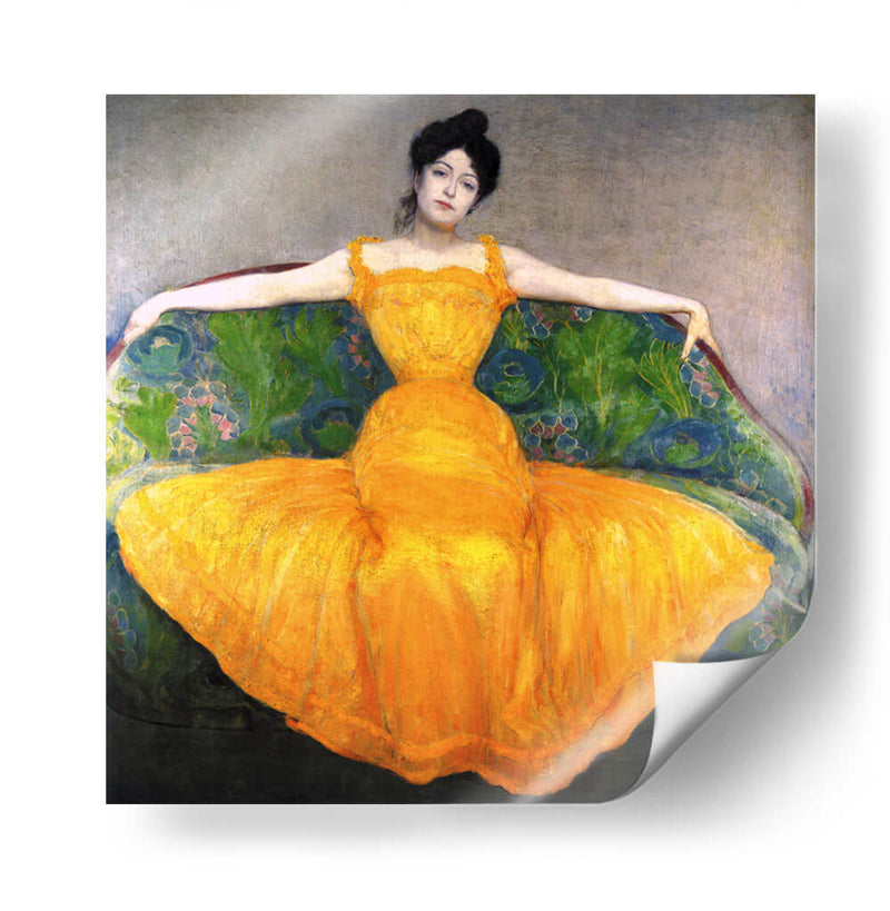 Lady in yellow - Max Kurzweil | Cuadro decorativo de Canvas Lab