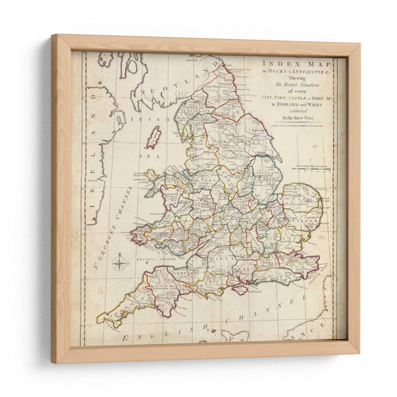 Ciudades, Castillos Y Abadías En Inglaterra Y Gales. | Cuadro decorativo de Canvas Lab