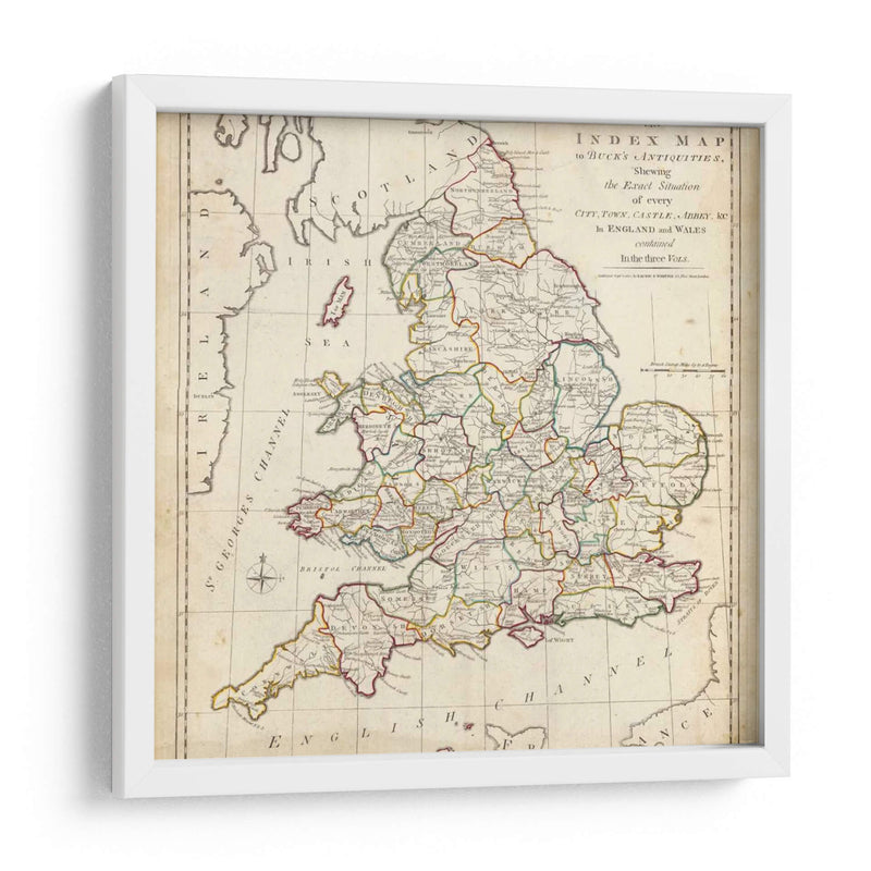 Ciudades, Castillos Y Abadías En Inglaterra Y Gales. | Cuadro decorativo de Canvas Lab