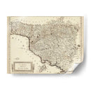 Mapa Antiguo De La Toscana | Cuadro decorativo de Canvas Lab