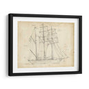 Blueprint Del Velero I - Ethan Harper | Cuadro decorativo de Canvas Lab