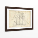 Blueprint Del Velero I - Ethan Harper | Cuadro decorativo de Canvas Lab