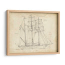 Blueprint Del Velero I - Ethan Harper | Cuadro decorativo de Canvas Lab