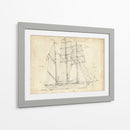 Blueprint Del Velero I - Ethan Harper | Cuadro decorativo de Canvas Lab
