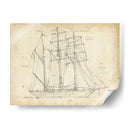 Blueprint Del Velero I - Ethan Harper | Cuadro decorativo de Canvas Lab