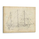 Blueprint Del Velero Ii - Ethan Harper | Cuadro decorativo de Canvas Lab