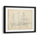 Blueprint Del Velero Ii - Ethan Harper | Cuadro decorativo de Canvas Lab