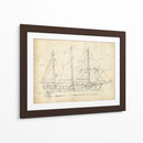 Blueprint Del Velero Ii - Ethan Harper | Cuadro decorativo de Canvas Lab