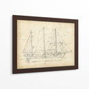 Blueprint Del Velero Ii - Ethan Harper | Cuadro decorativo de Canvas Lab