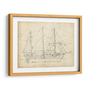Blueprint Del Velero Ii - Ethan Harper | Cuadro decorativo de Canvas Lab