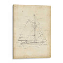 Blueprint Del Velero Iii - Ethan Harper | Cuadro decorativo de Canvas Lab