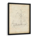 Blueprint Del Velero Iii - Ethan Harper | Cuadro decorativo de Canvas Lab