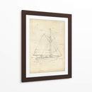 Blueprint Del Velero Iii - Ethan Harper | Cuadro decorativo de Canvas Lab