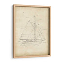 Blueprint Del Velero Iii - Ethan Harper | Cuadro decorativo de Canvas Lab