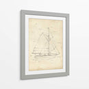 Blueprint Del Velero Iii - Ethan Harper | Cuadro decorativo de Canvas Lab