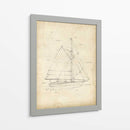 Blueprint Del Velero Iii - Ethan Harper | Cuadro decorativo de Canvas Lab