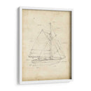 Blueprint Del Velero Iii - Ethan Harper | Cuadro decorativo de Canvas Lab