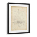 Sailboat Blueprint Iv - Ethan Harper | Cuadro decorativo de Canvas Lab