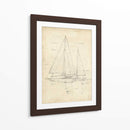Sailboat Blueprint Iv - Ethan Harper | Cuadro decorativo de Canvas Lab