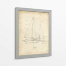 Sailboat Blueprint Iv - Ethan Harper | Cuadro decorativo de Canvas Lab