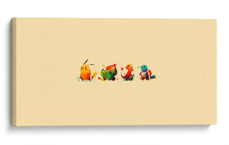 Pokémon minimals | Cuadro decorativo de Canvas Lab