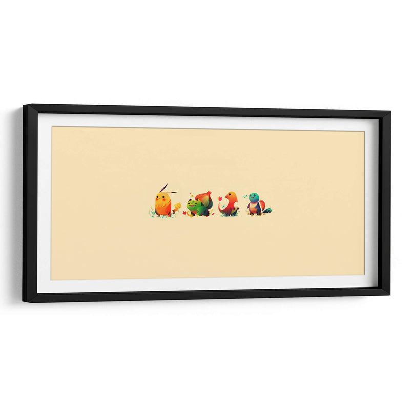 Pokémon minimals | Cuadro decorativo de Canvas Lab