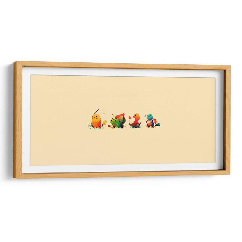 Pokémon minimals | Cuadro decorativo de Canvas Lab