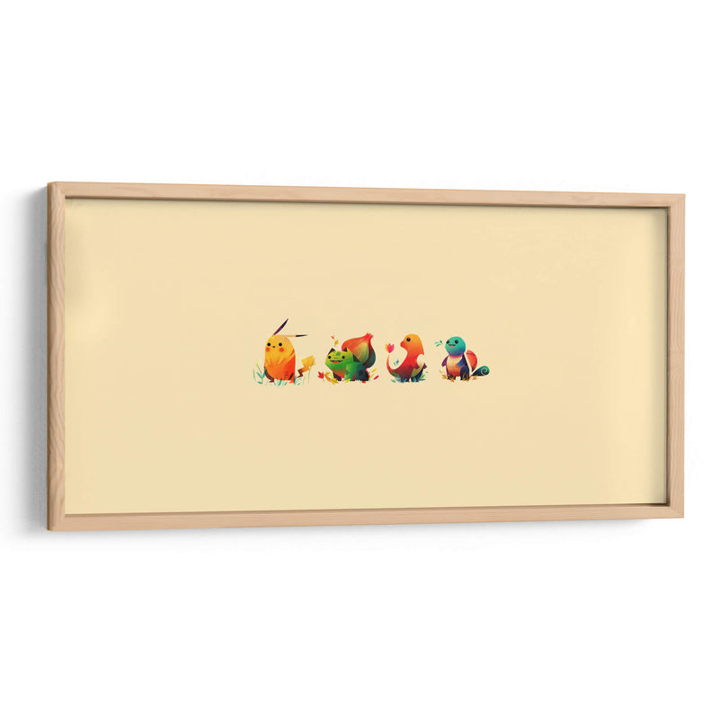 Pokémon minimals | Cuadro decorativo de Canvas Lab