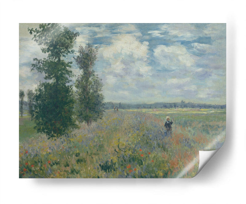 Campo de Amapolas cerca de Argenteuil - Claude Monet | Cuadro decorativo de Canvas Lab