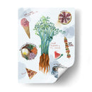 Bocetos De Comida I - Melissa Wang | Cuadro decorativo de Canvas Lab