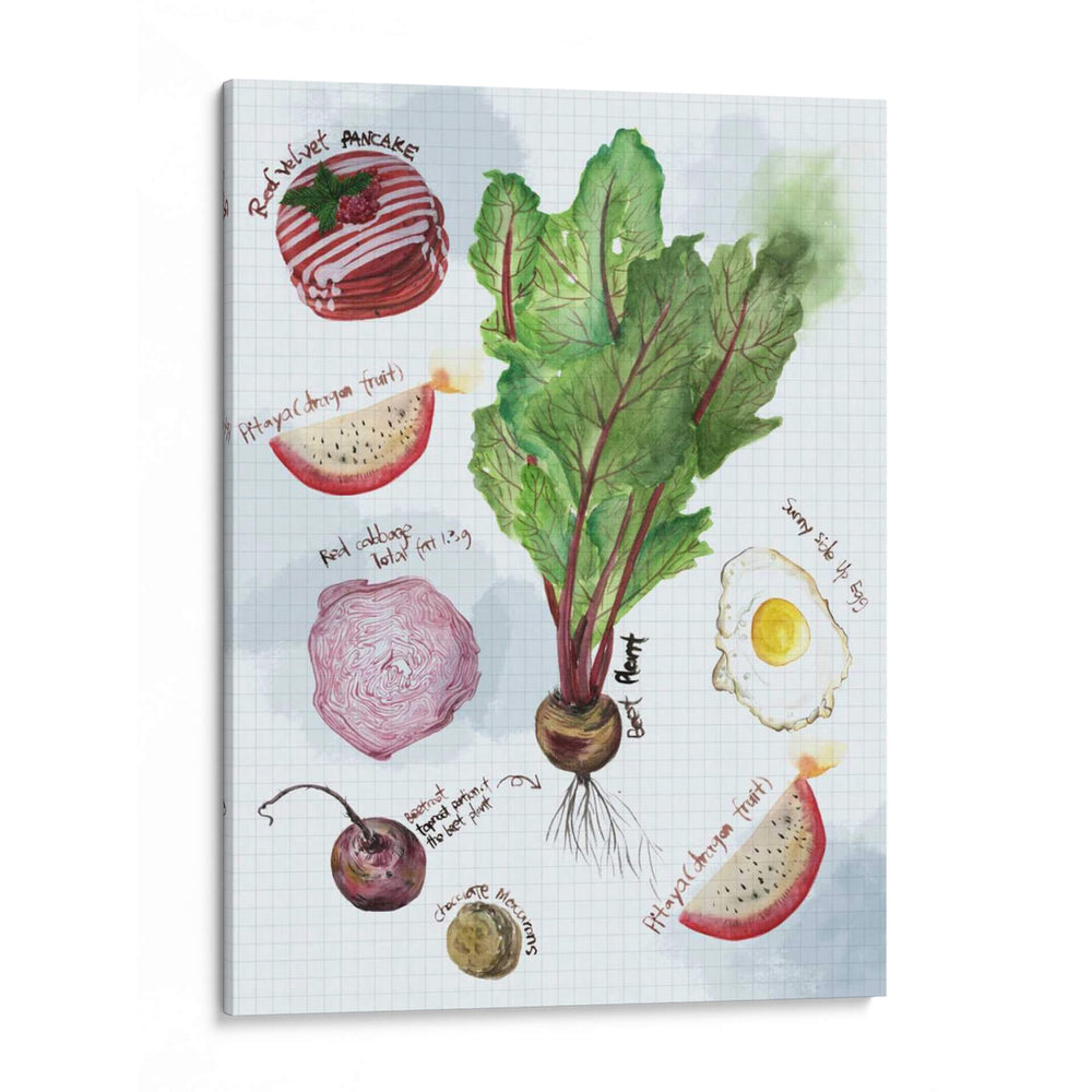 Bocetos De Comida Ii - Melissa Wang | Cuadro decorativo de Canvas Lab