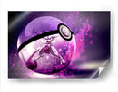 Purple Mewtwo | Cuadro decorativo de Canvas Lab